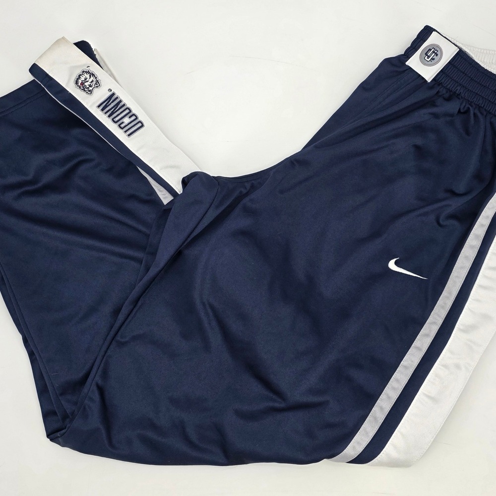 VINTAGE‎ NIKE TEAM ELITE UCONN HUSKIES BREAKAWAY TRACK PANTS MENS XL RARE 2004